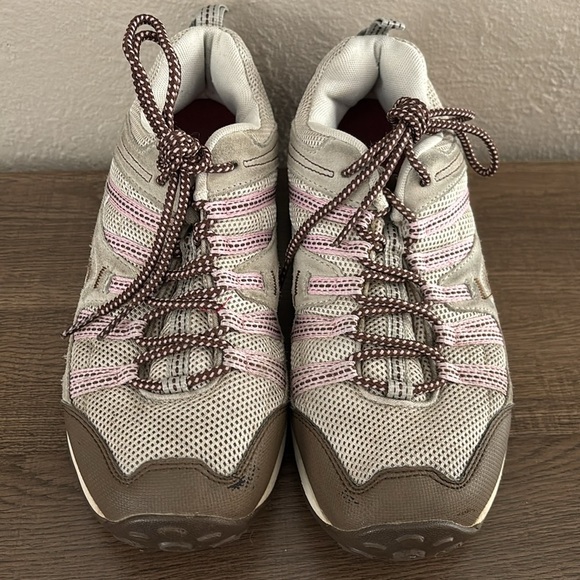 Merrell Womens Payette Gray Purple Ankle Hiking Trail Shoes, Size 10.5 - Picture 2 of 10